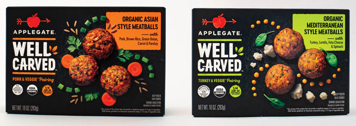Well Carved Meatballs black packages