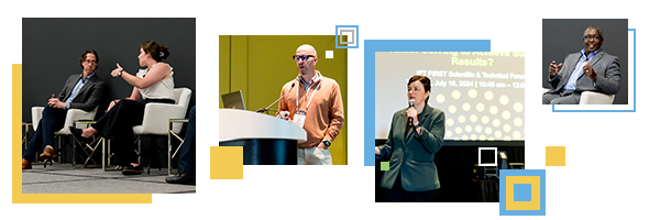Various speakers on stage during Scientific Sessions at IFT FIRST