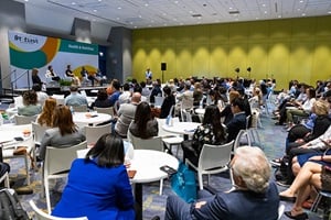 IFT FIRST Science FIRST Program panel discussion with a full audience in a conference room